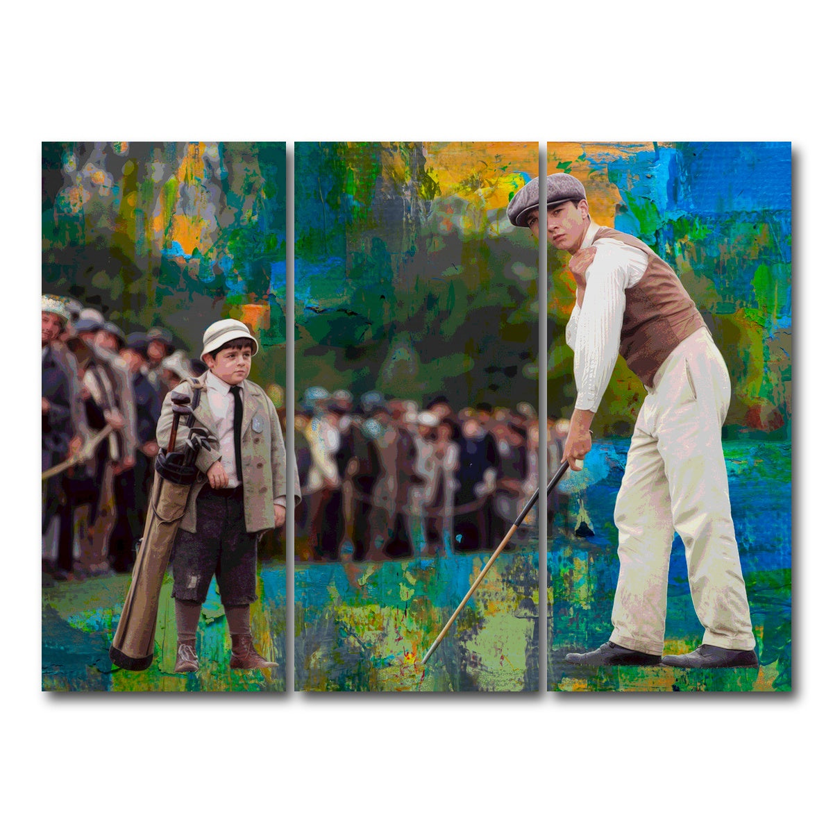 AUTO-MOCKUP WHITE | The Greatest Game - Francis Ouimet | 3 Piece | Gallery Wrap Canvas | group=8x18
