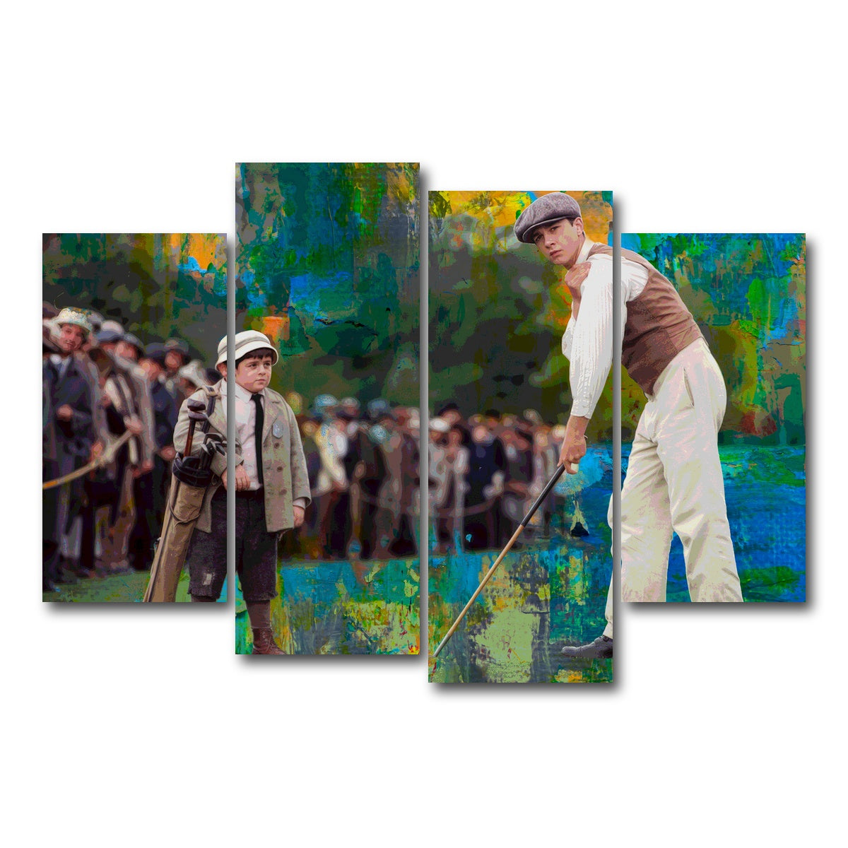 AUTO-MOCKUP WHITE | The Greatest Game - Francis Ouimet | 4 Piece | Gallery Wrap Canvas | group=4_short