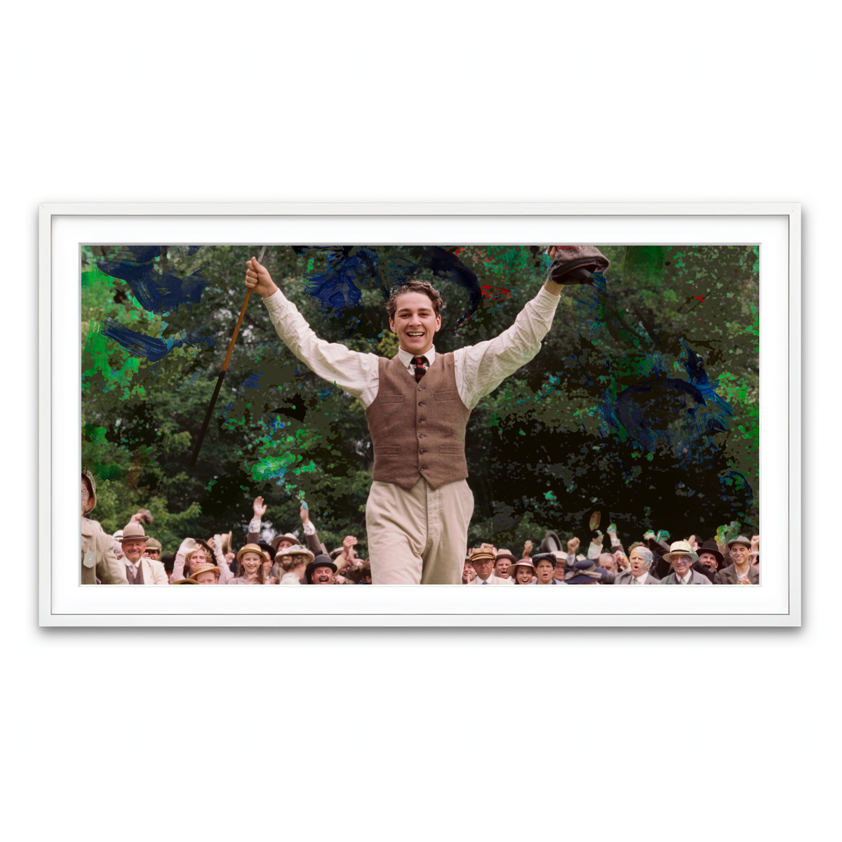 Framed Print 2x1 White