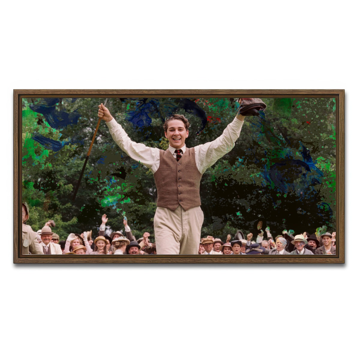 AUTO-MOCKUP WHITE | The Greatest Game Ever Played | 1 Piece | Walnut Framed Canvas | group=2x1