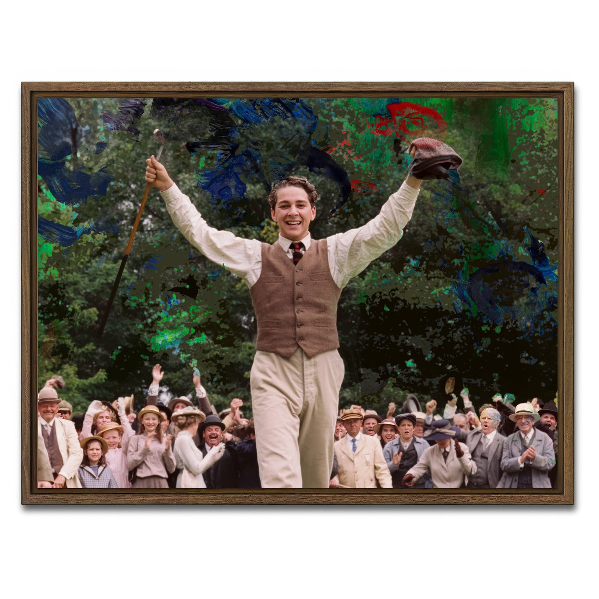 AUTO-MOCKUP WHITE | The Greatest Game Ever Played | 1 Piece | Walnut Framed Canvas | group=4x3