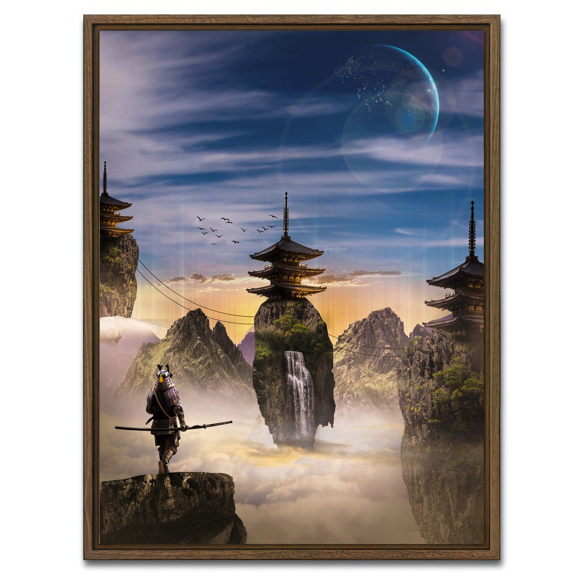 AUTO-MOCKUP WHITE | The Guardian | 1 Piece | Walnut Framed Canvas | group=3x4