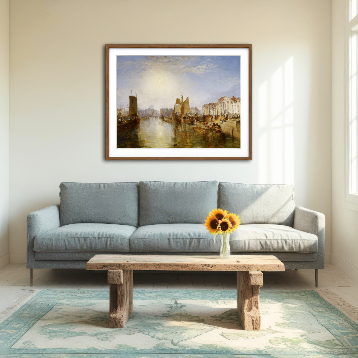AUTO-MOCKUP ROOM | The Harbor of Dieppe Wall Art