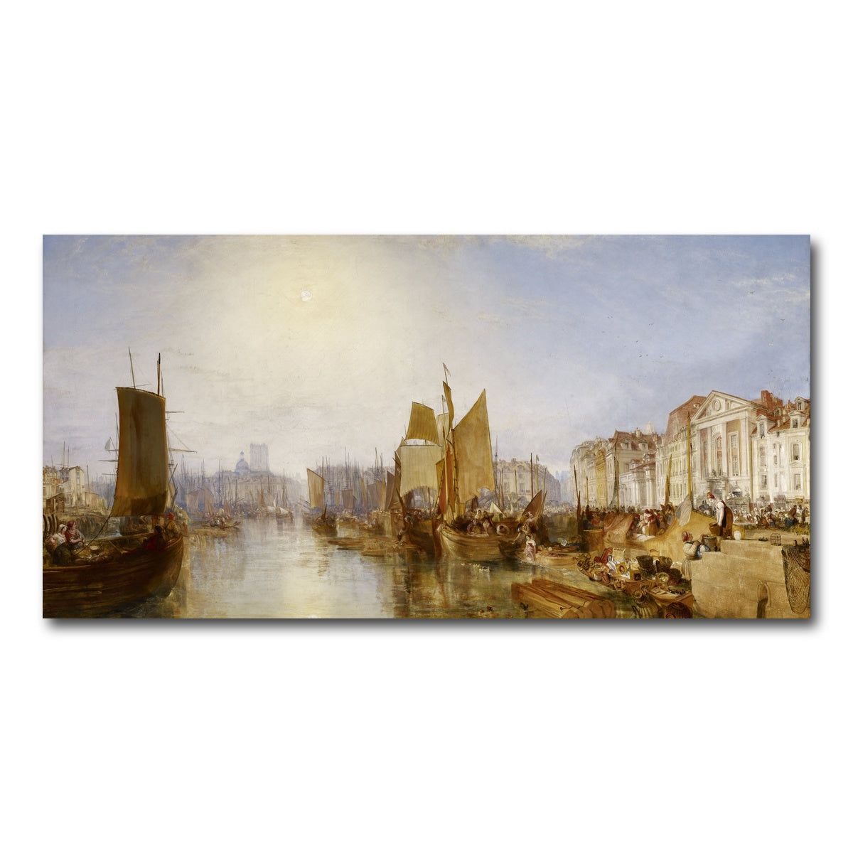 AUTO-MOCKUP WHITE | The Harbor of Dieppe | 1 Piece | Gallery Wrap Canvas | group=2x1