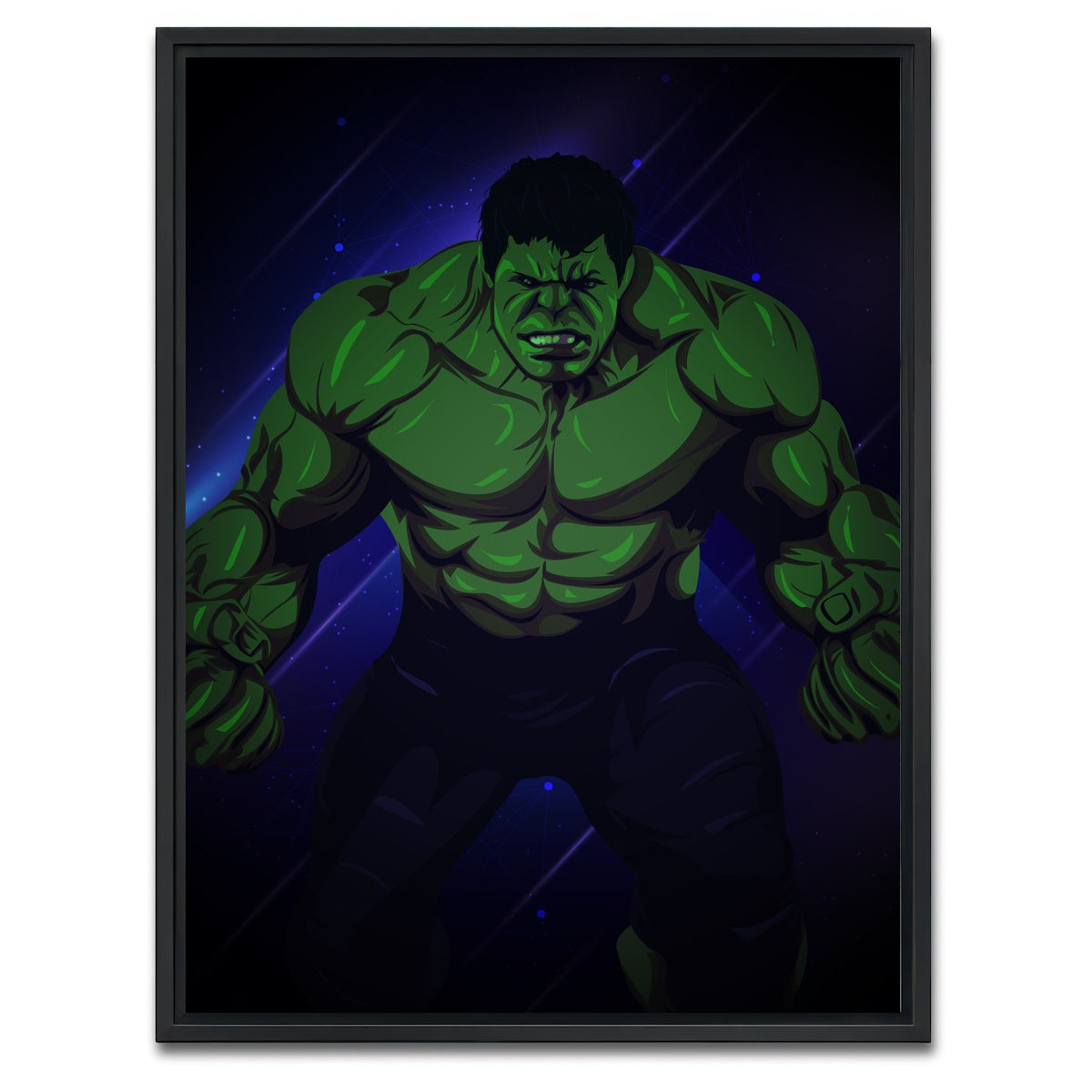 AUTO-MOCKUP WHITE | The Hulk | 1 Piece | Black Framed Canvas | group=3x4