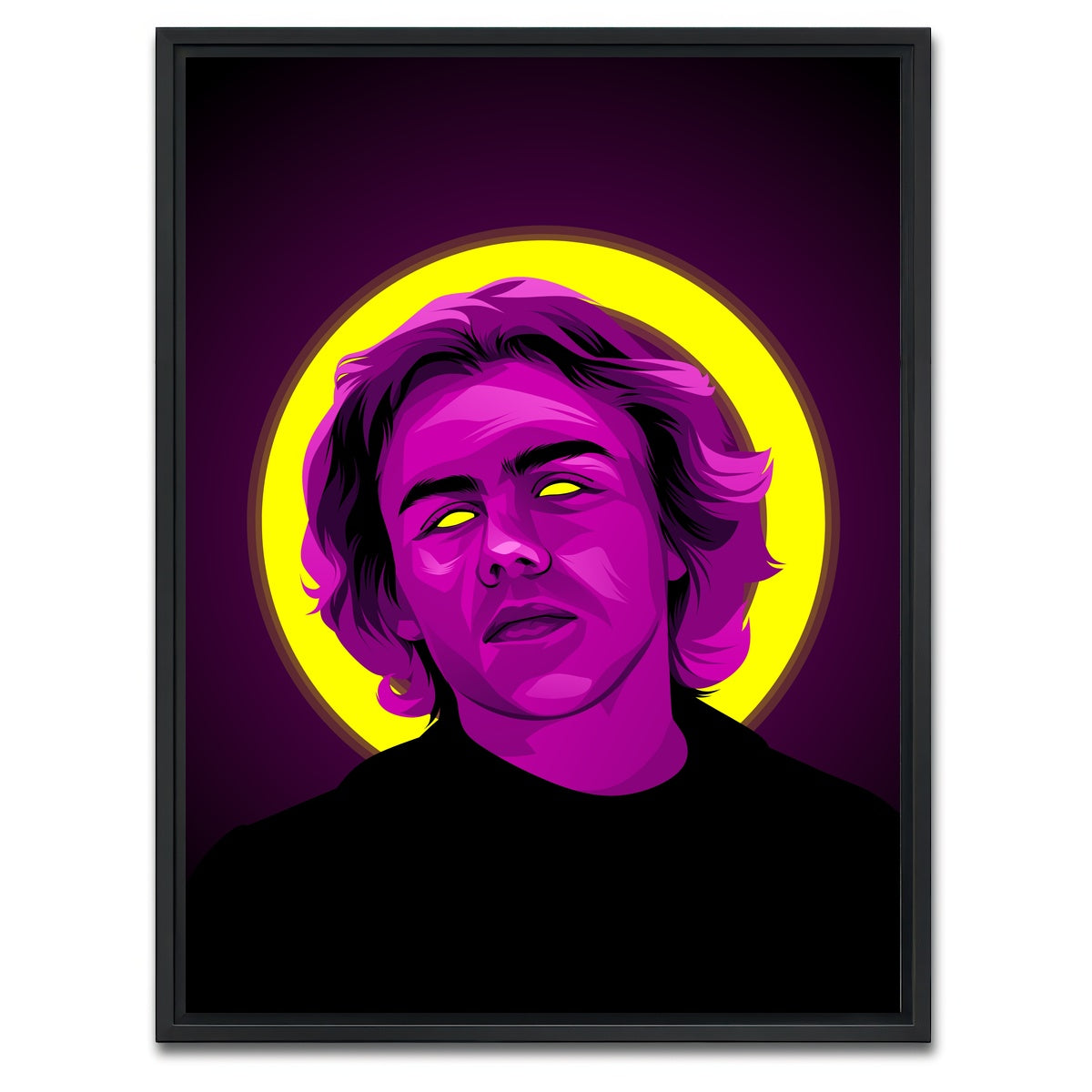 AUTO-MOCKUP WHITE | The Kid Laroi | 1 Piece | Black Framed Canvas | group=3x4