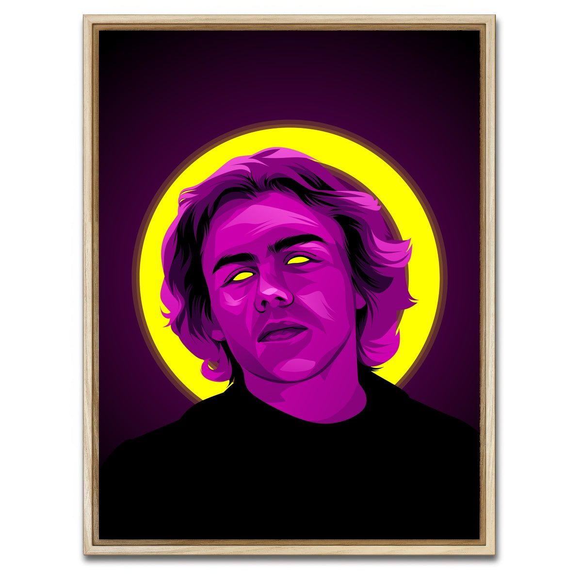 AUTO-MOCKUP WHITE | The Kid Laroi | 1 Piece | Natural Framed Canvas | group=3x4