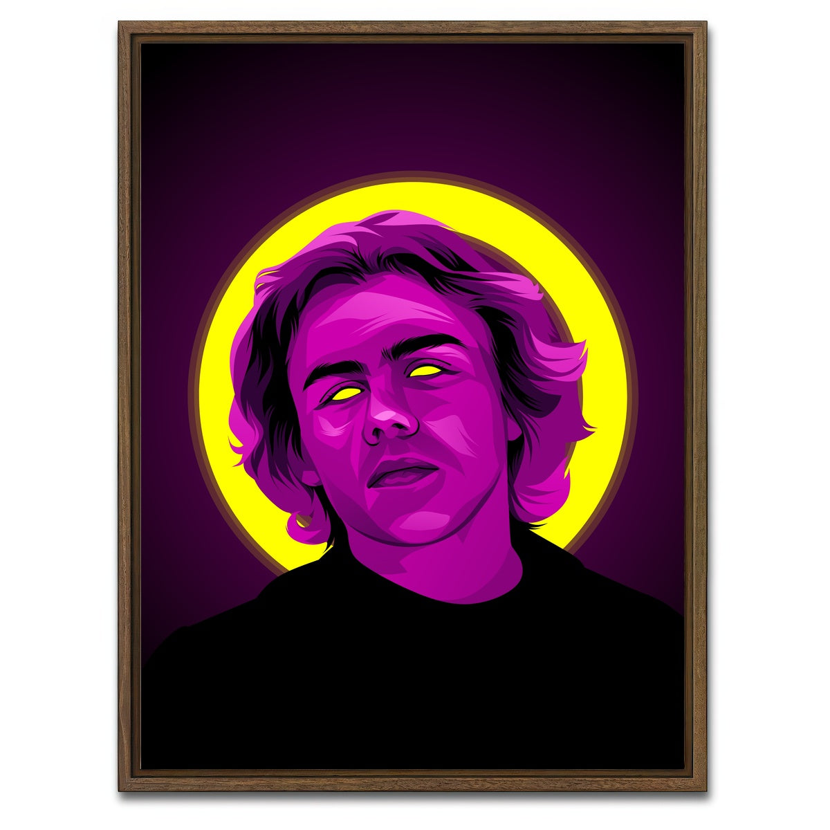 AUTO-MOCKUP WHITE | The Kid Laroi | 1 Piece | Walnut Framed Canvas | group=3x4