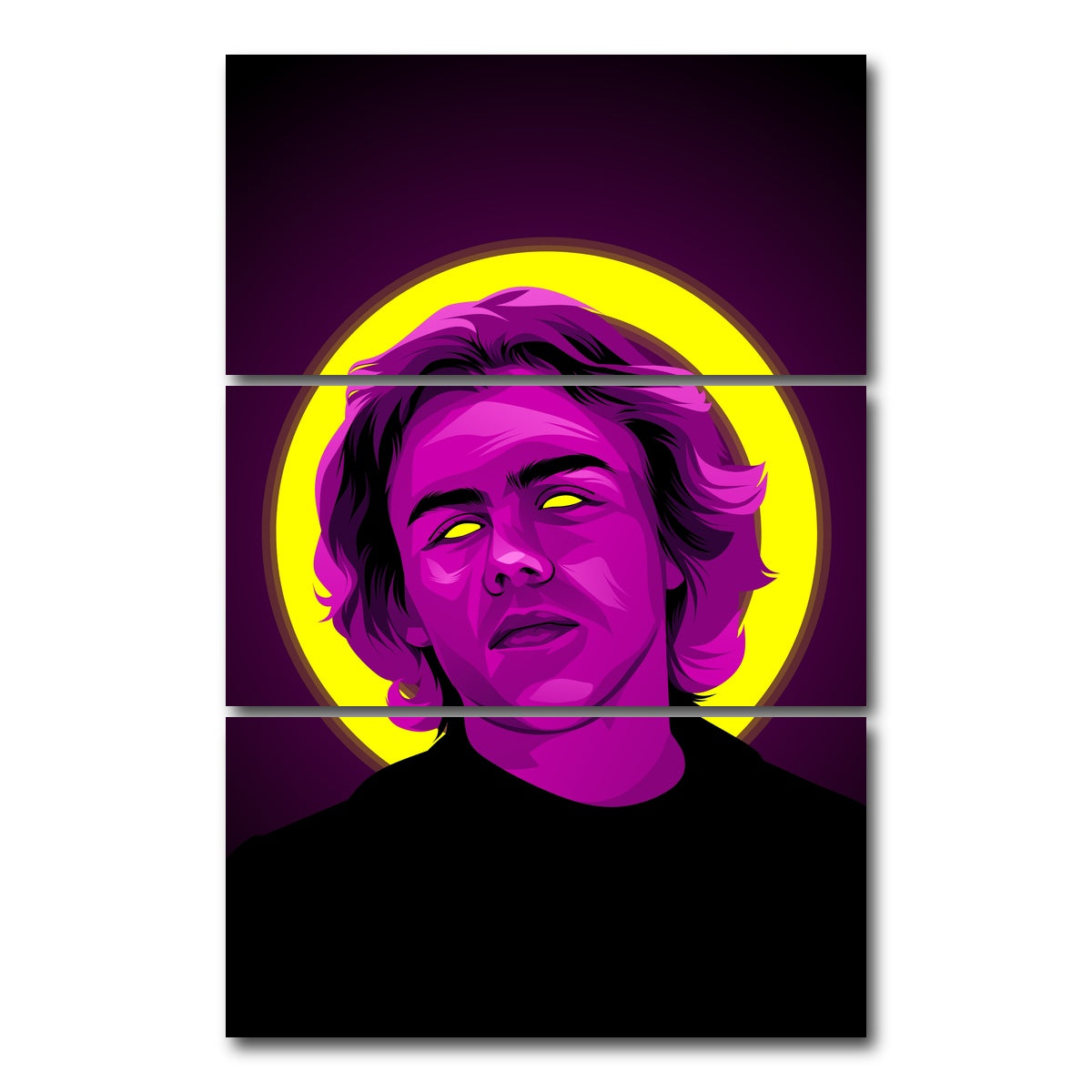 AUTO-MOCKUP WHITE | The Kid Laroi | 3 Piece | Gallery Wrap Canvas | group=12x24_stacked