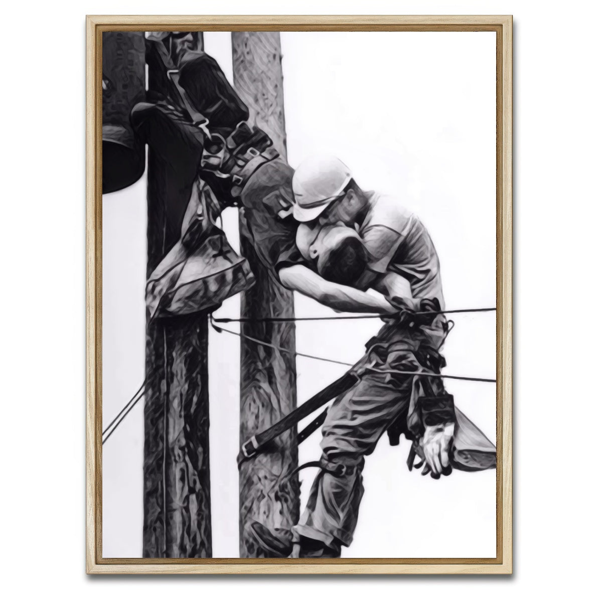 AUTO-MOCKUP WHITE | The Kiss of Life | 1 Piece | Natural Framed Canvas | group=3x4