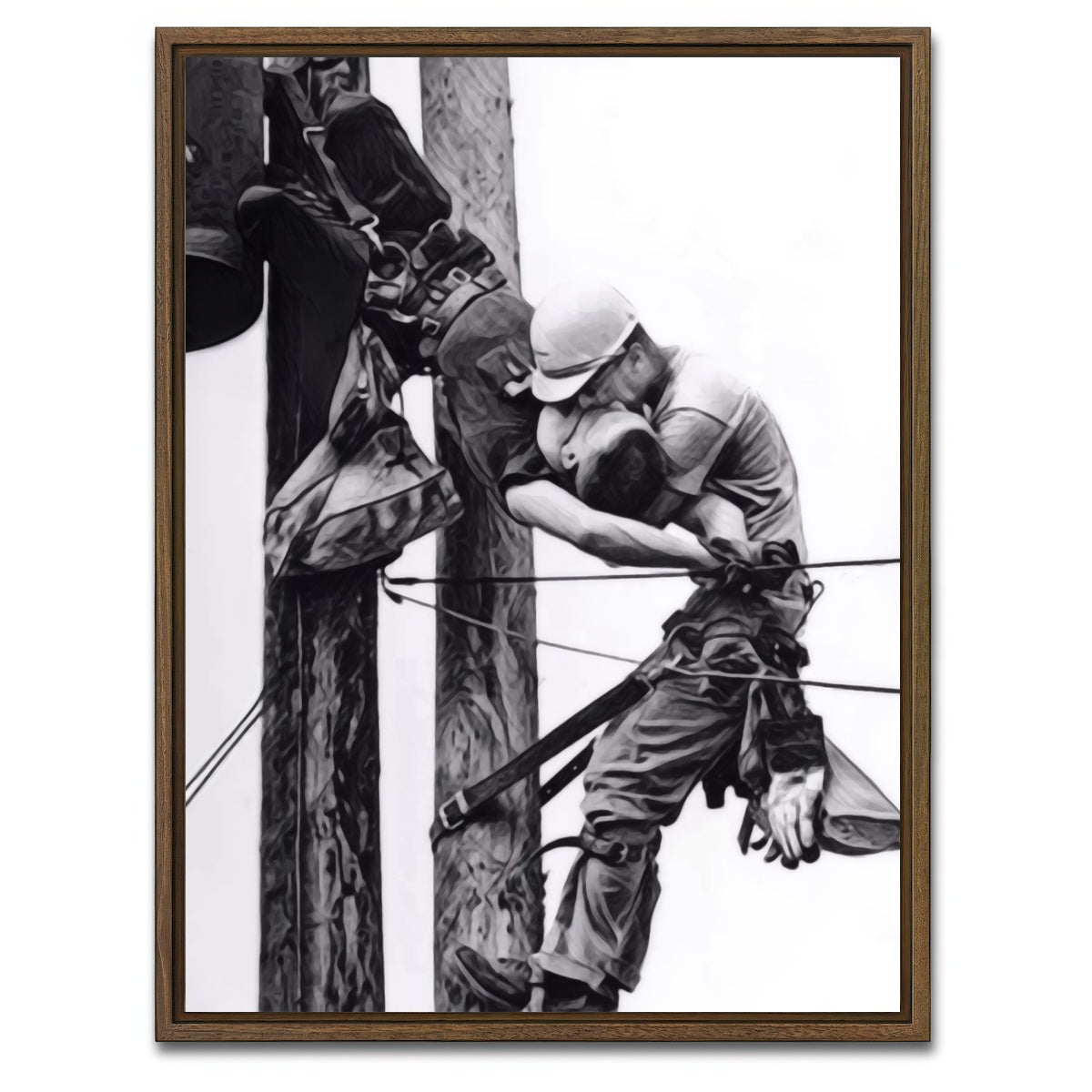 AUTO-MOCKUP WHITE | The Kiss of Life | 1 Piece | Walnut Framed Canvas | group=3x4