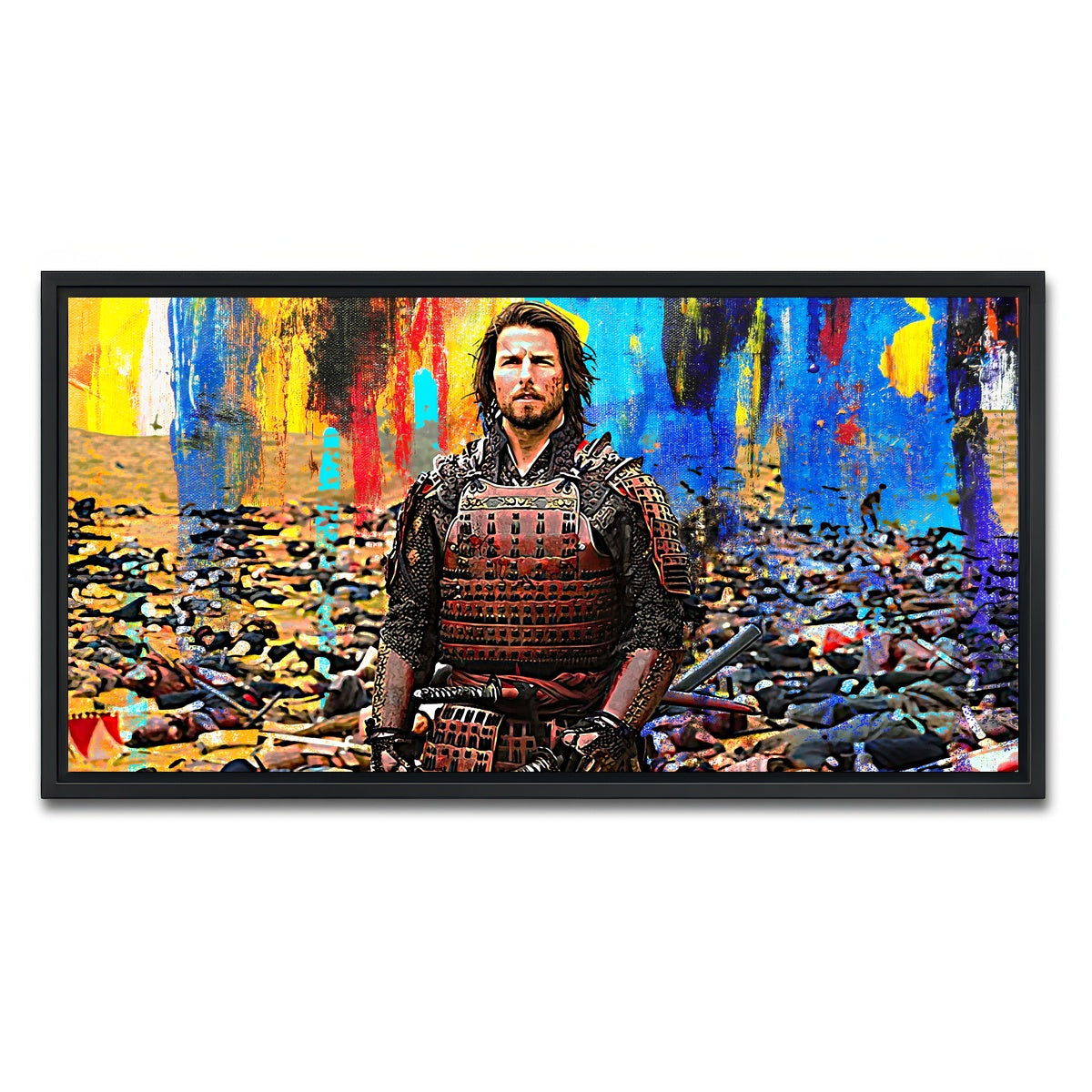 AUTO-MOCKUP WHITE | The Last Samurai | 1 Piece | Black Framed Canvas | group=2x1