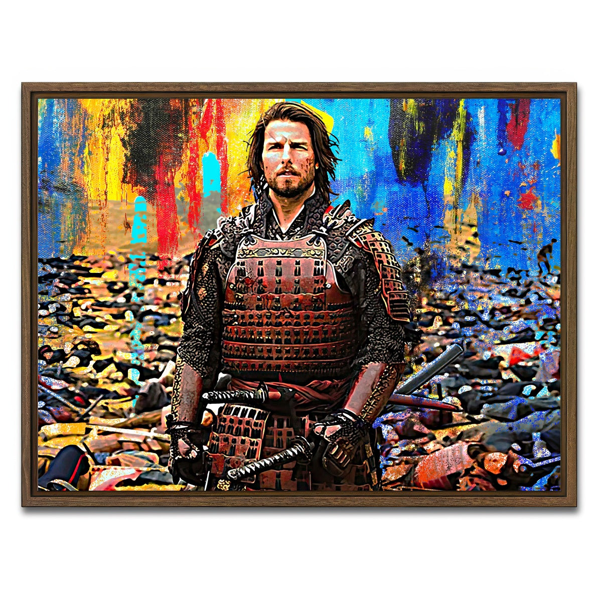 AUTO-MOCKUP WHITE | The Last Samurai | 1 Piece | Walnut Framed Canvas | group=4x3