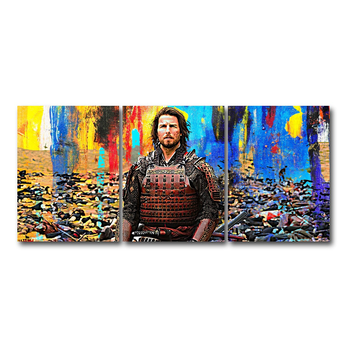 AUTO-MOCKUP WHITE | The Last Samurai | 3 Piece | Gallery Wrap Canvas | group=18x24