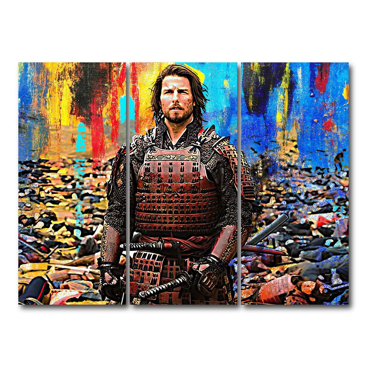 AUTO-MOCKUP WHITE | The Last Samurai | 3 Piece | Gallery Wrap Canvas | group=8x18