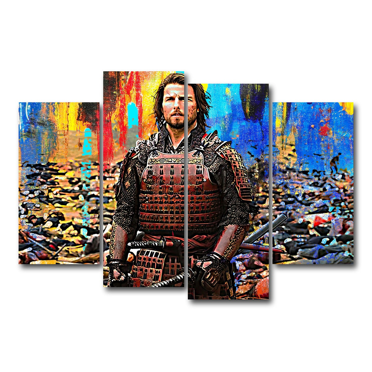 AUTO-MOCKUP WHITE | The Last Samurai | 4 Piece | Gallery Wrap Canvas | group=4_short