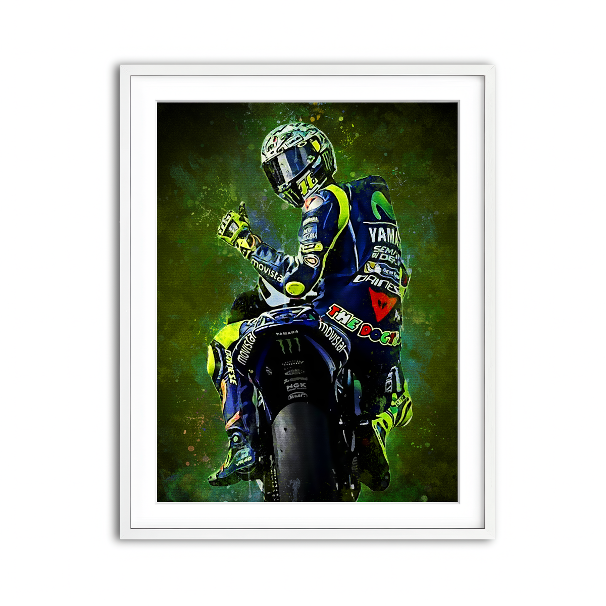 Framed Print 3x4 White