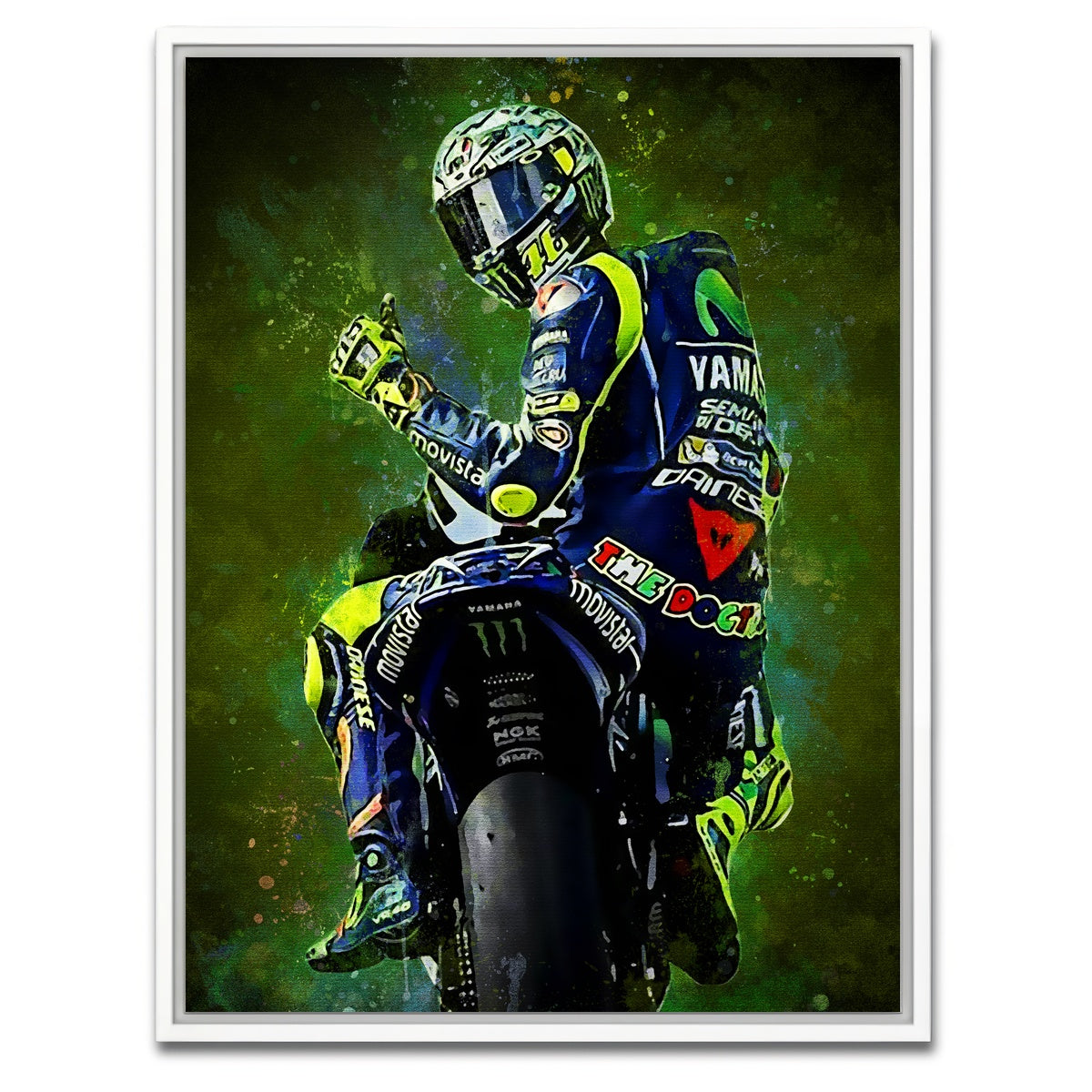 AUTO-MOCKUP WHITE | The Legend Gp | 1 Piece | White Framed Canvas | group=3x4