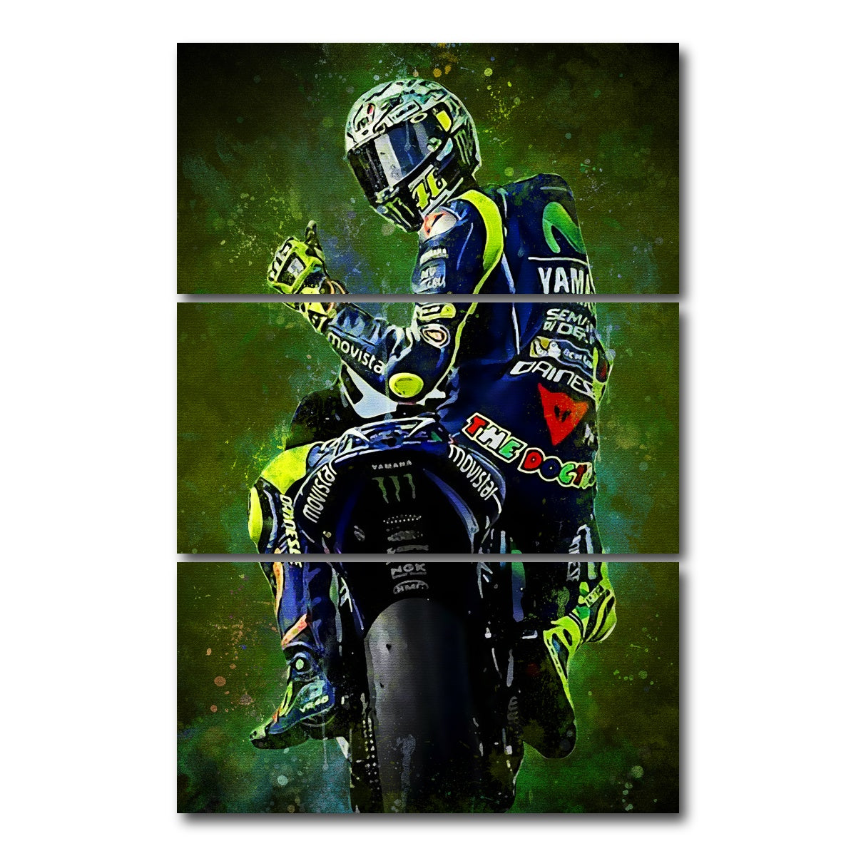 AUTO-MOCKUP WHITE | The Legend Gp | 3 Piece | Gallery Wrap Canvas | group=12x24_stacked