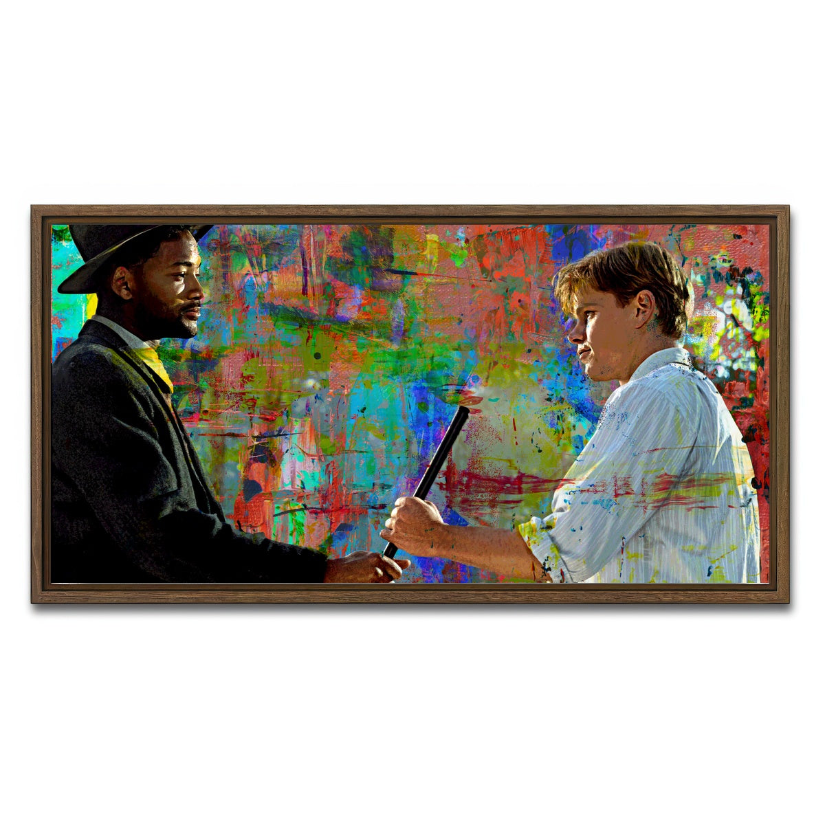 AUTO-MOCKUP WHITE | The Legend of Bagger Vance | 1 Piece | Walnut Framed Canvas | group=2x1