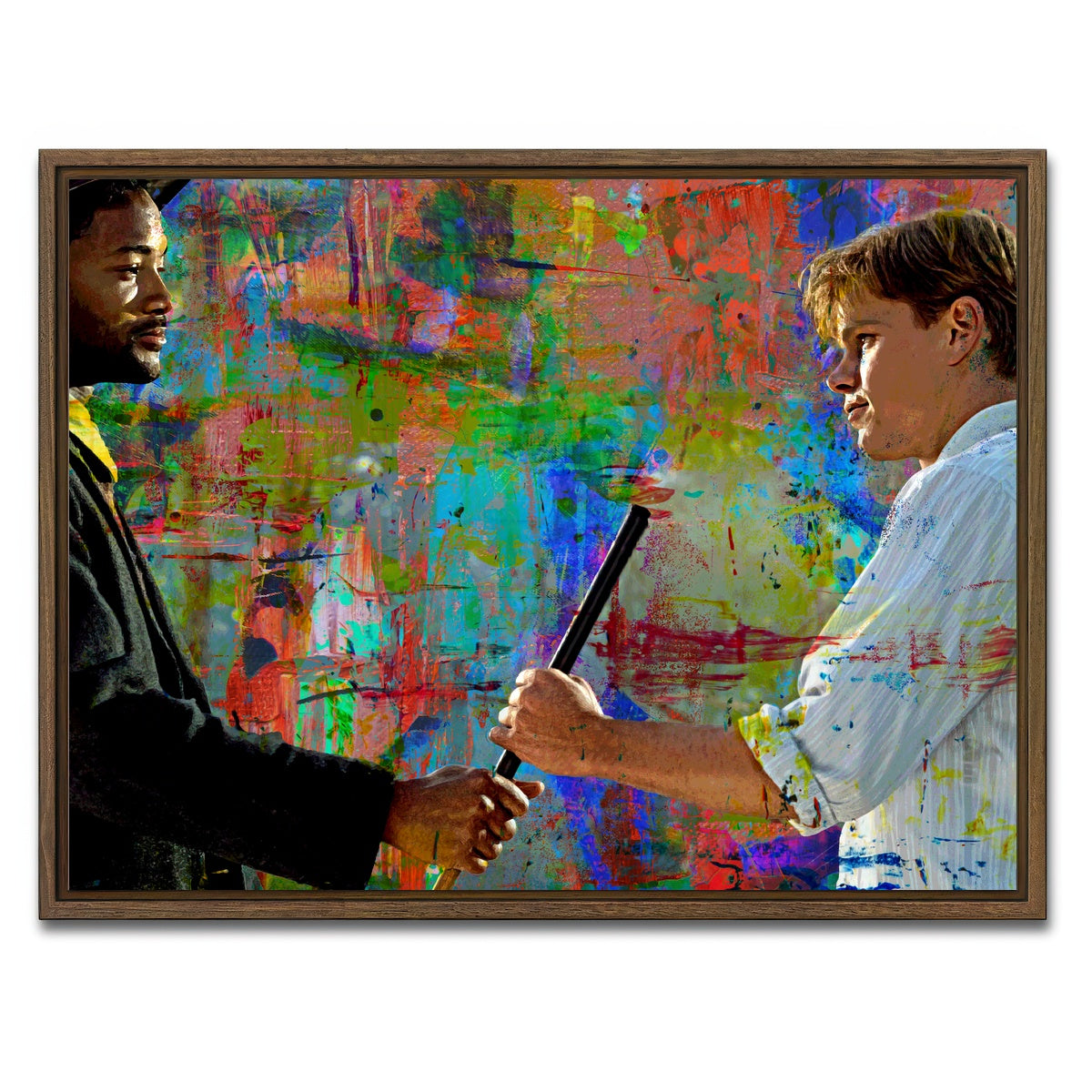 AUTO-MOCKUP WHITE | The Legend of Bagger Vance | 1 Piece | Walnut Framed Canvas | group=4x3