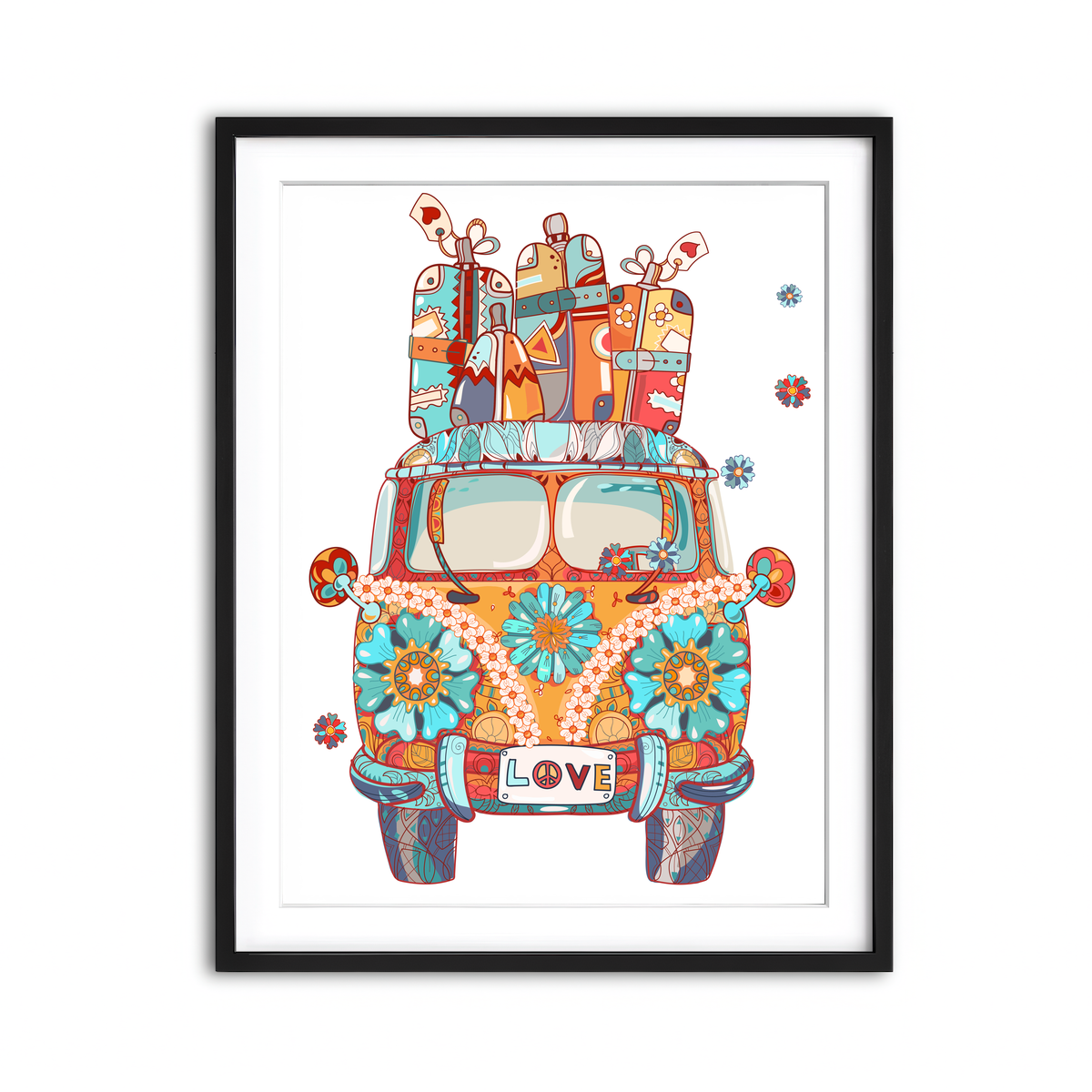 Framed Print 3x4 Black