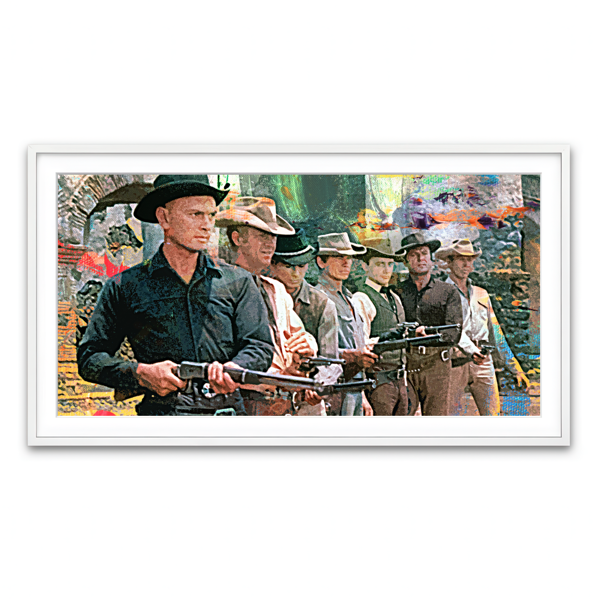 Framed Print 2x1 White