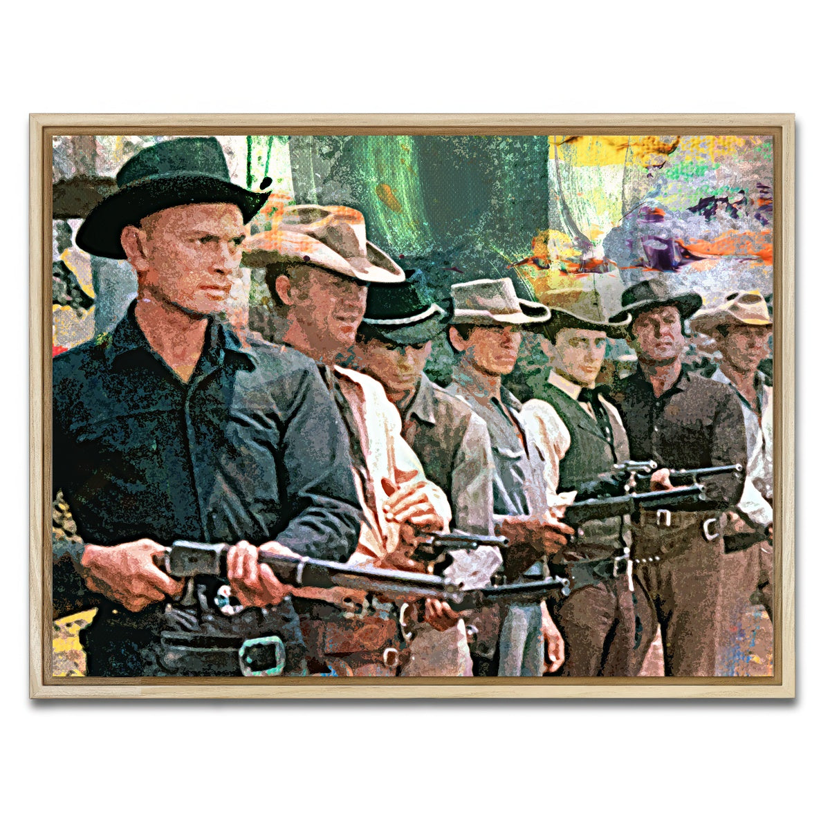 AUTO-MOCKUP WHITE | The Magnificent Seven | 1 Piece | Natural Framed Canvas | group=4x3