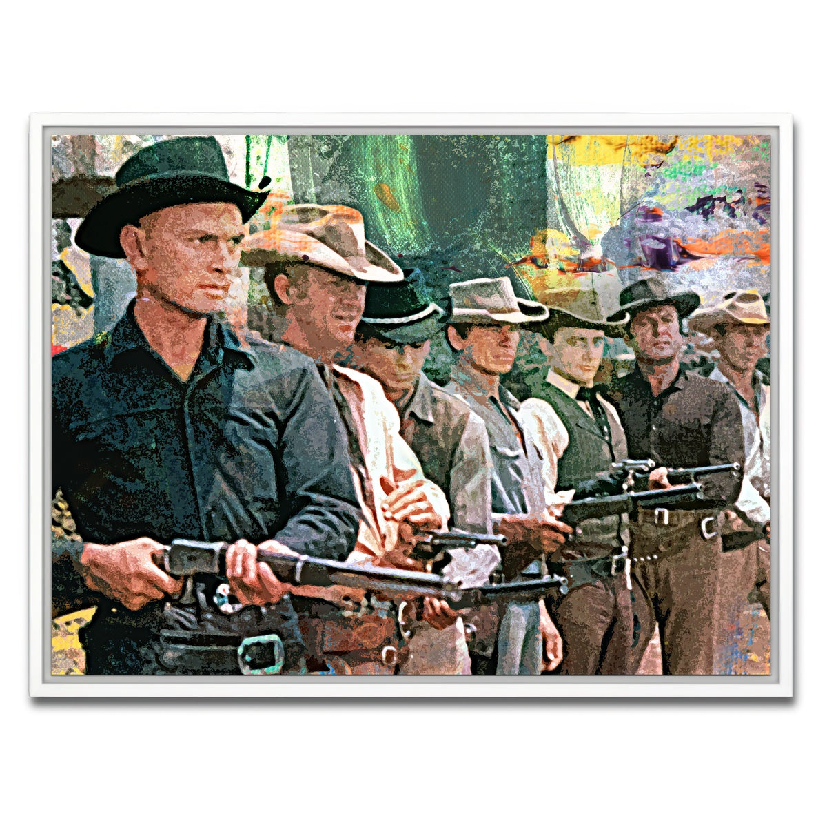 AUTO-MOCKUP WHITE | The Magnificent Seven | 1 Piece | White Framed Canvas | group=4x3