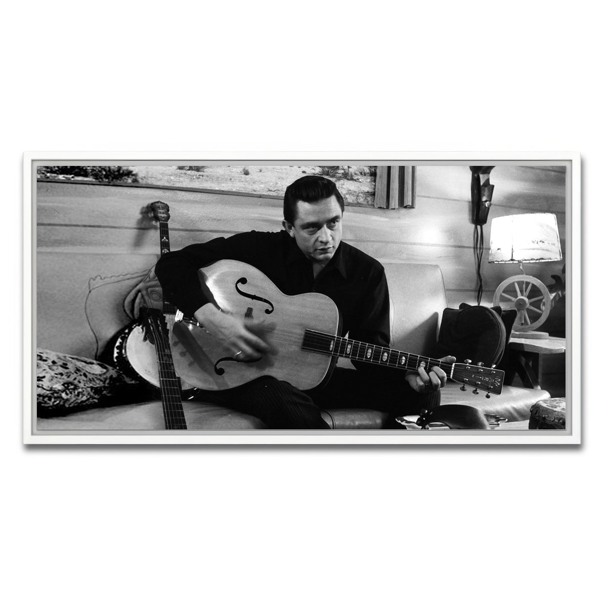 AUTO-MOCKUP WHITE | The Man in Black | 1 Piece | White Framed Canvas | group=2x1