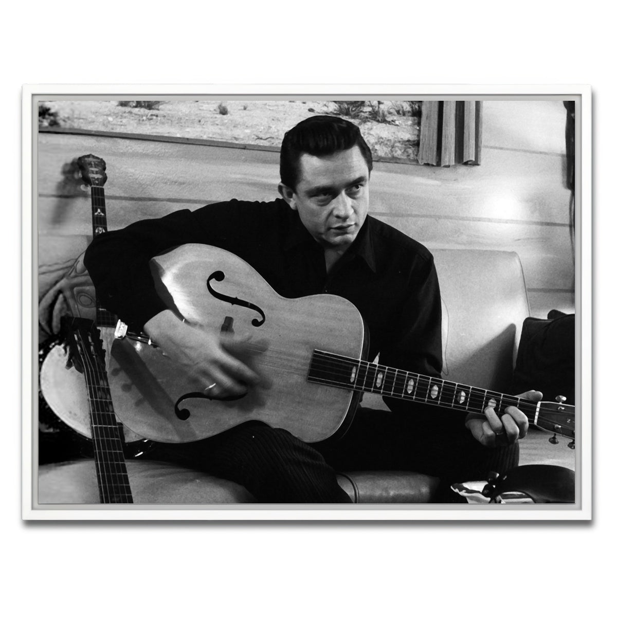 AUTO-MOCKUP WHITE | The Man in Black | 1 Piece | White Framed Canvas | group=4x3