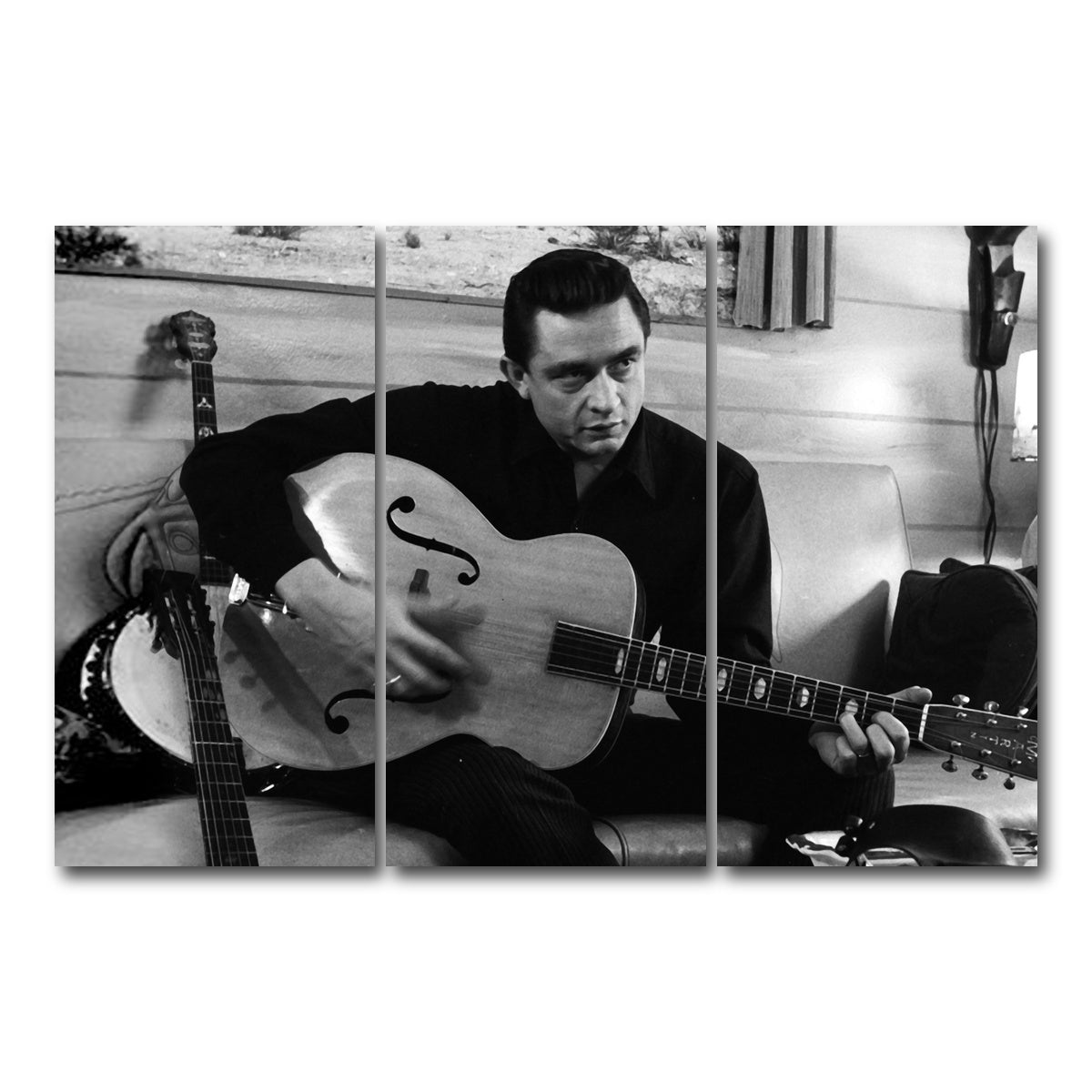 AUTO-MOCKUP WHITE | The Man in Black | 3 Piece | Gallery Wrap Canvas | group=12x24