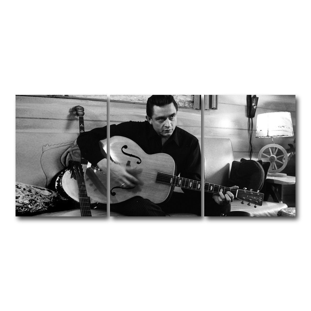 AUTO-MOCKUP WHITE | The Man in Black | 3 Piece | Gallery Wrap Canvas | group=18x24