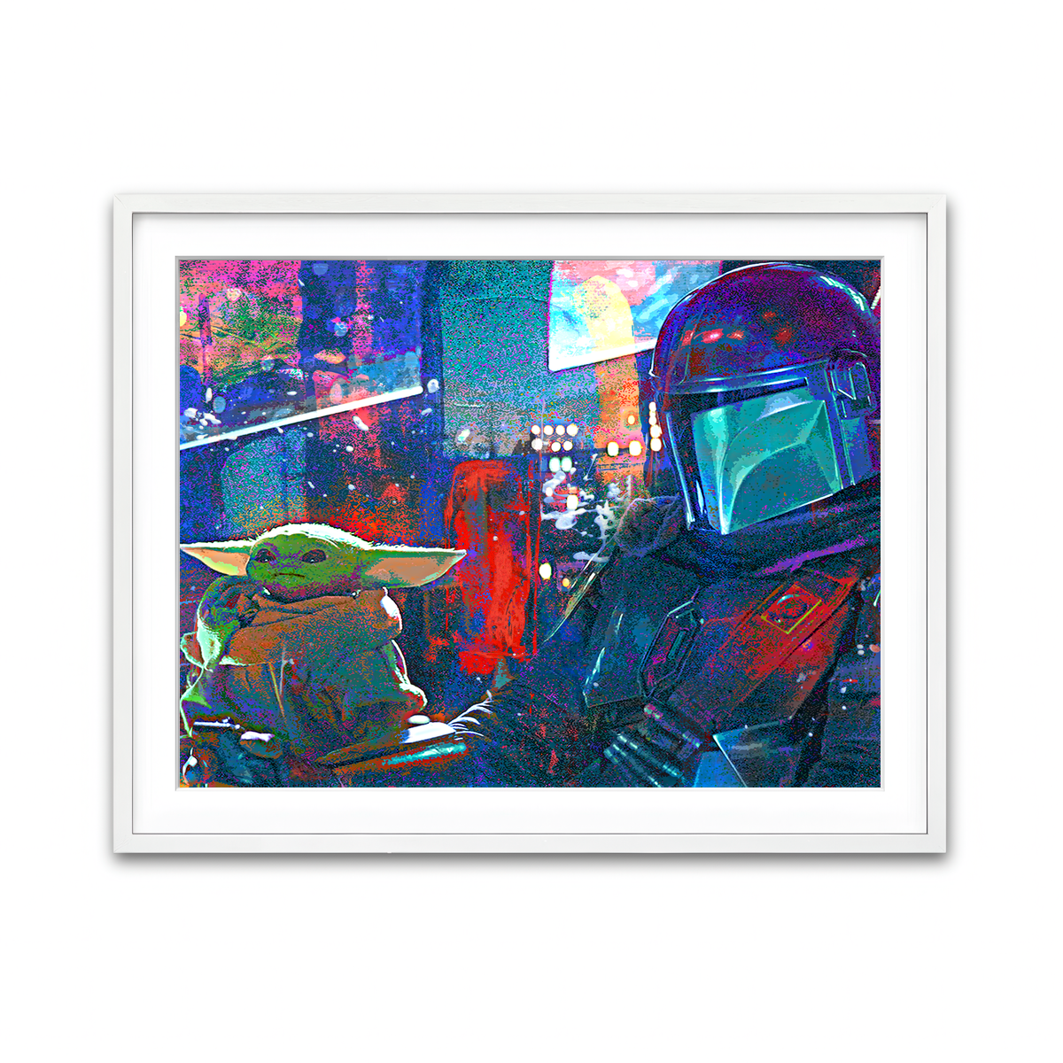 Framed Print 4x3 White