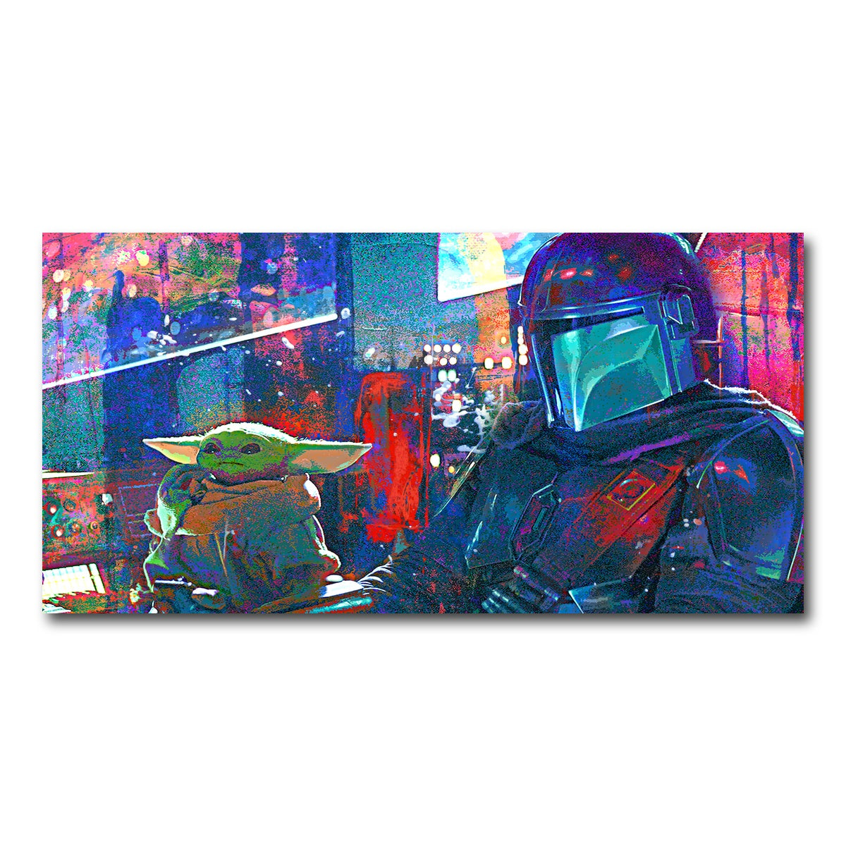 AUTO-MOCKUP WHITE | The Mandalorian Co Pilot | 1 Piece | Gallery Wrap Canvas | group=2x1