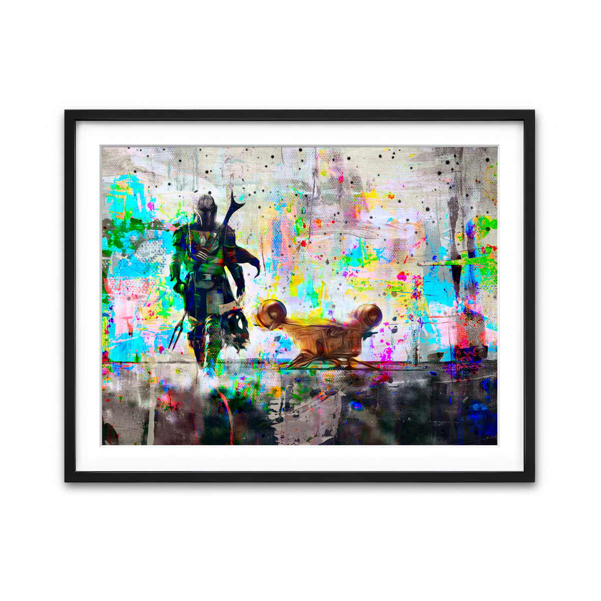 Framed Print 4x3 Black