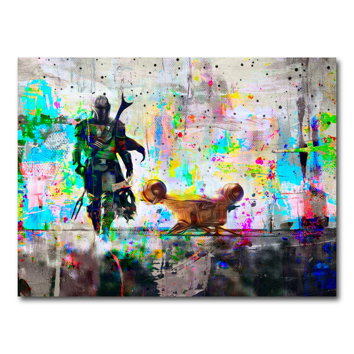 AUTO-MOCKUP WHITE | The Mandalorian | 1 Piece | Gallery Wrap Canvas | group=4x3