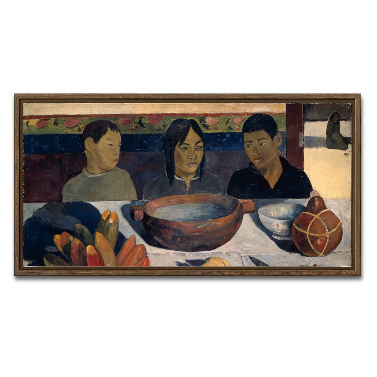 AUTO-MOCKUP WHITE | The Meal | 1 Piece | Walnut Framed Canvas | group=2x1