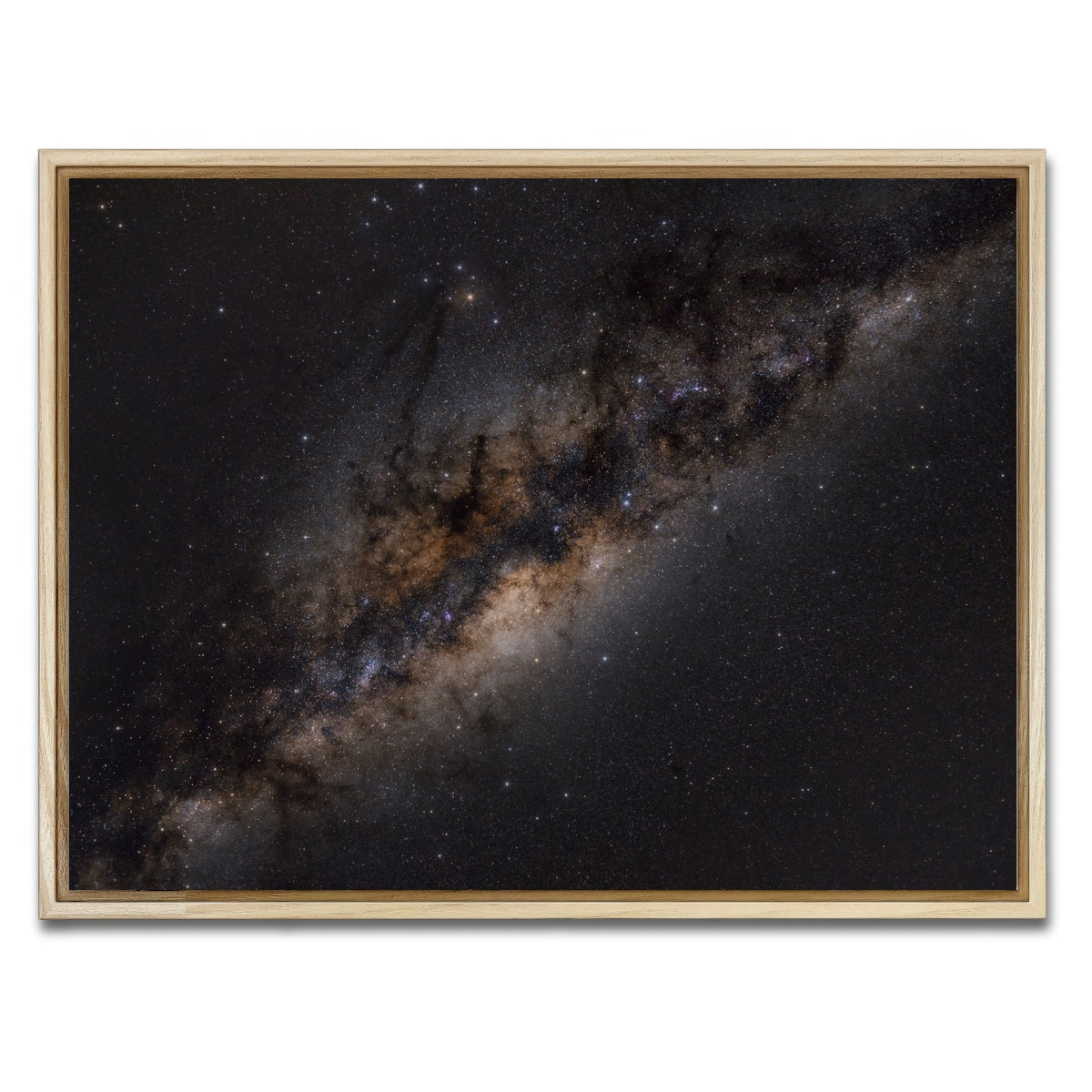 AUTO-MOCKUP WHITE | The Milky Way - our home | 1 Piece | Natural Framed Canvas | group=4x3