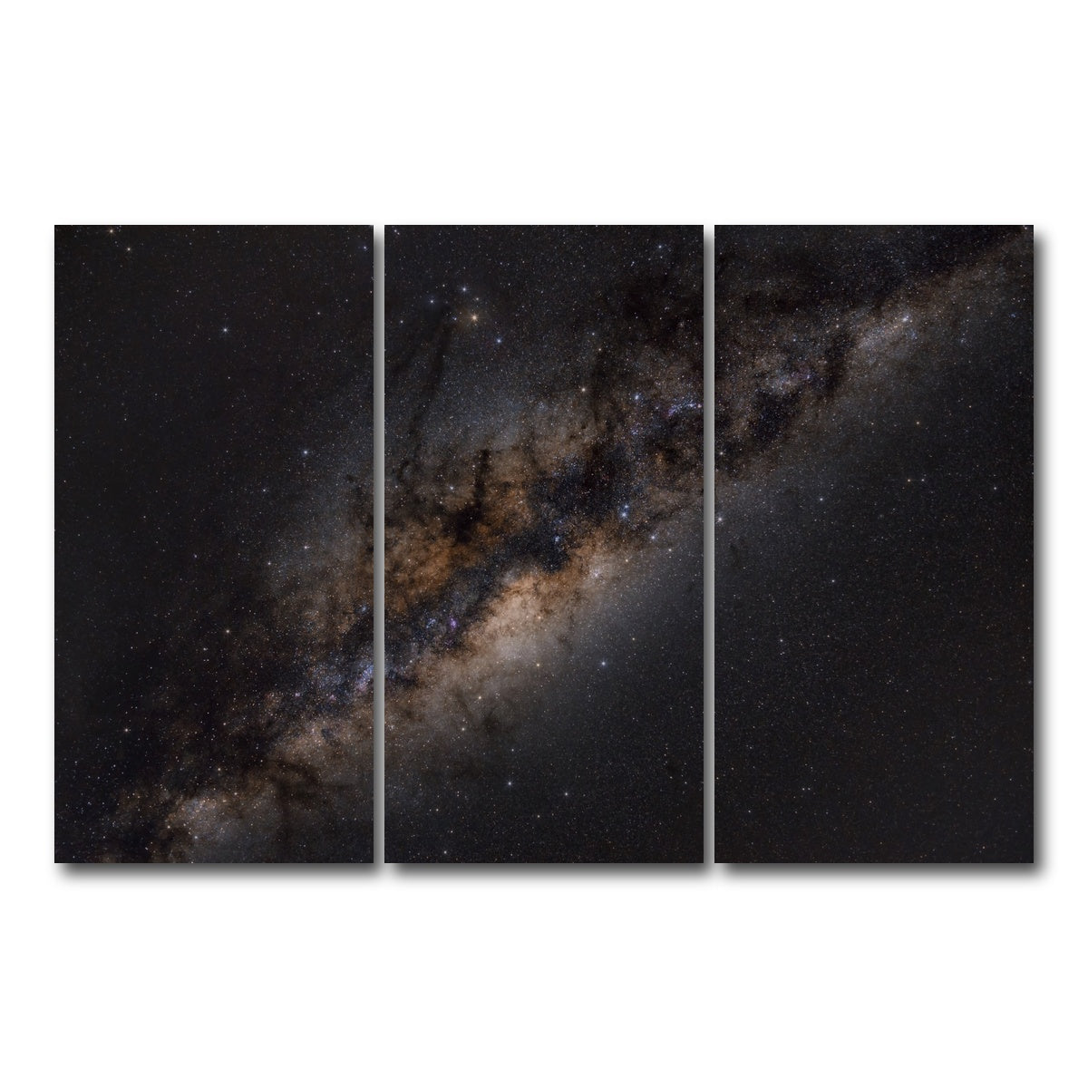 AUTO-MOCKUP WHITE | The Milky Way - our home | 3 Piece | Gallery Wrap Canvas | group=12x24