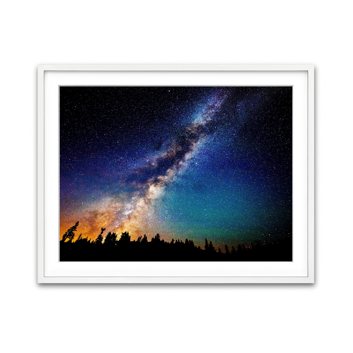 Framed Print 4x3 White