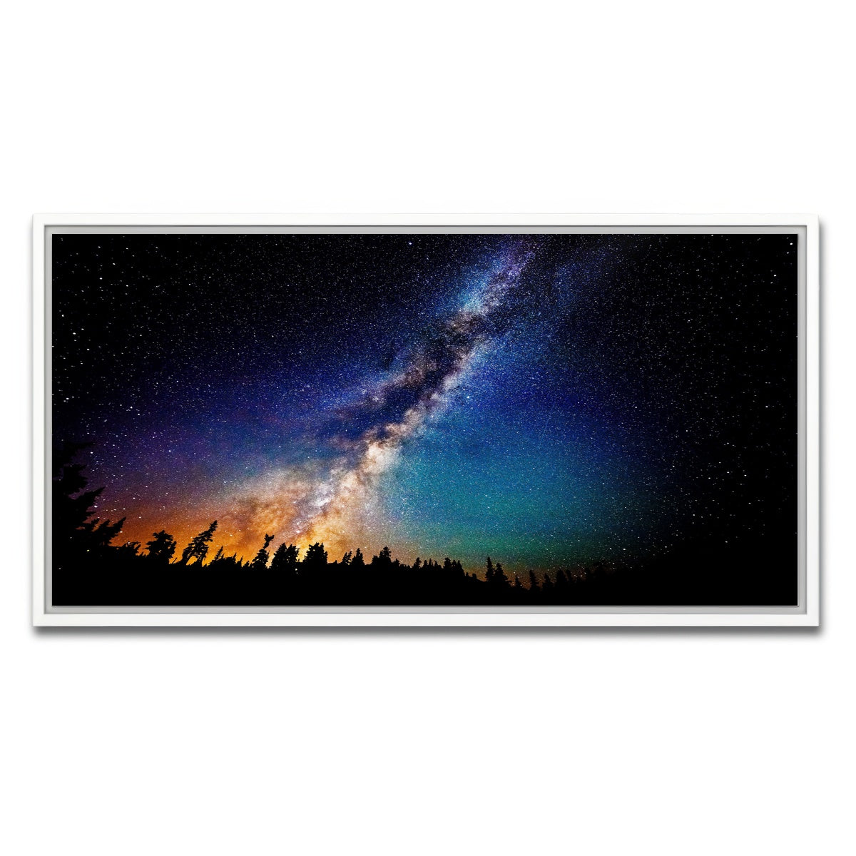 AUTO-MOCKUP WHITE | The Milky Way | 1 Piece | White Framed Canvas | group=2x1