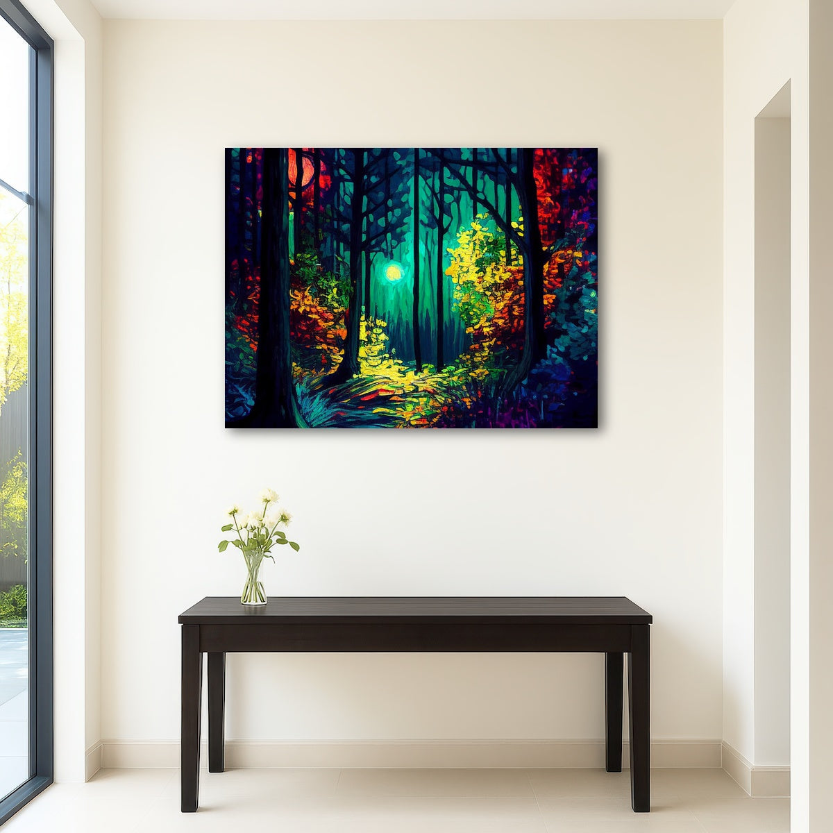 AUTO-MOCKUP ROOM | The Moon Through The Forest