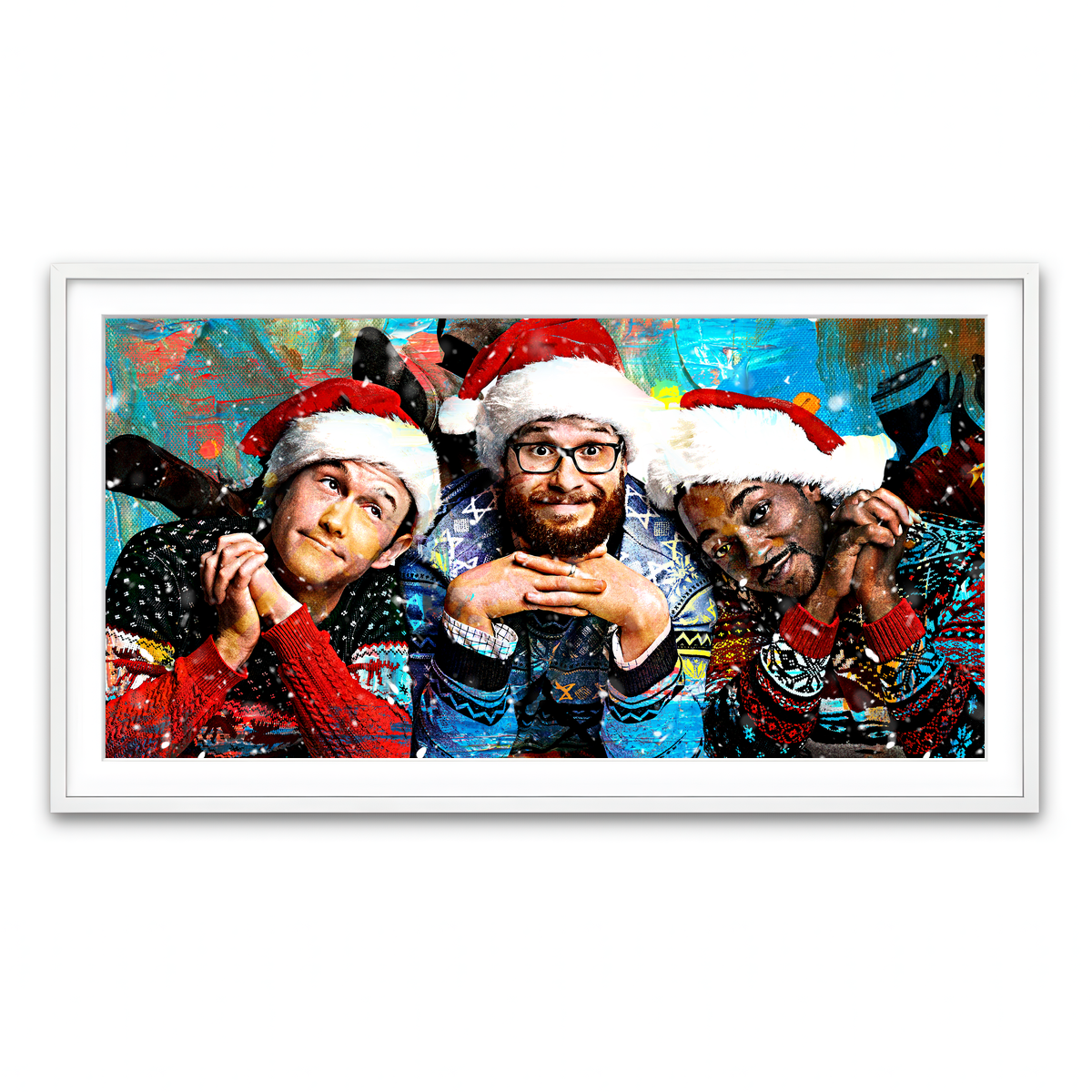 Framed Print 2x1 White