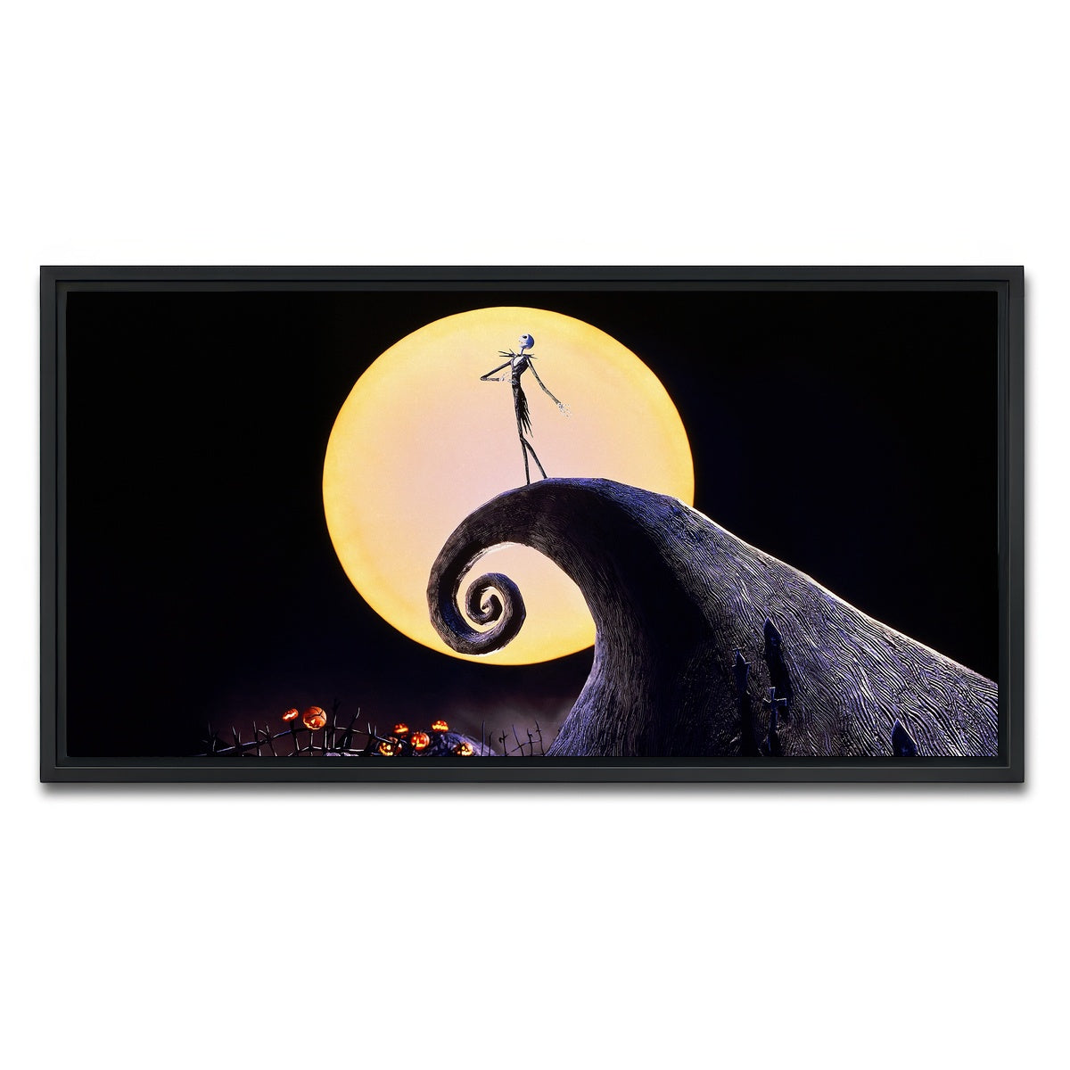 AUTO-MOCKUP WHITE | The Nightmare Before Christmas | 1 Piece | Black Framed Canvas | group=2x1