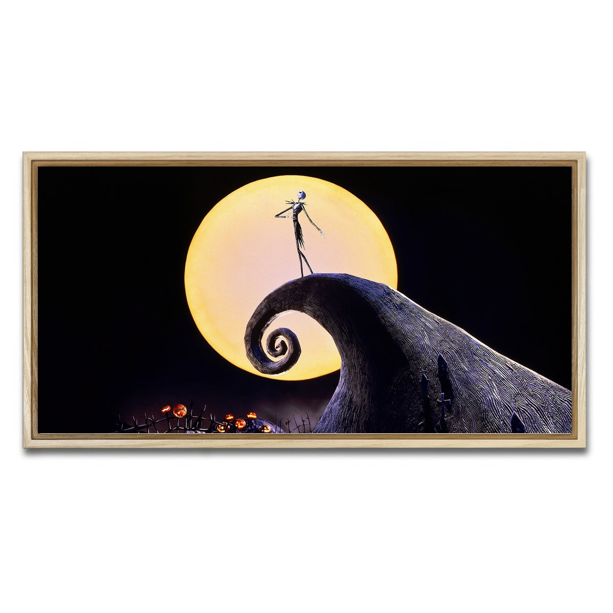 AUTO-MOCKUP WHITE | The Nightmare Before Christmas | 1 Piece | Natural Framed Canvas | group=2x1