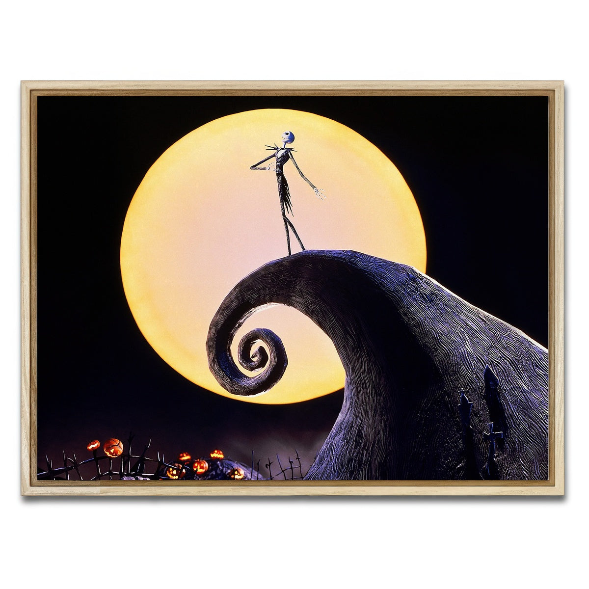 AUTO-MOCKUP WHITE | The Nightmare Before Christmas | 1 Piece | Natural Framed Canvas | group=4x3