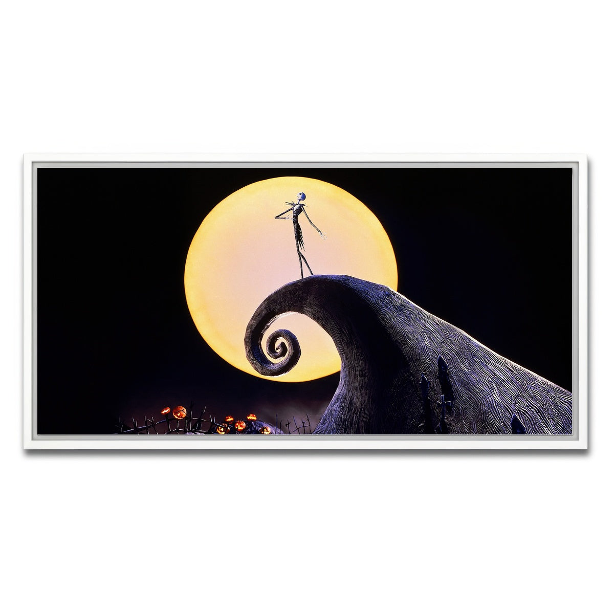 AUTO-MOCKUP WHITE | The Nightmare Before Christmas | 1 Piece | White Framed Canvas | group=2x1