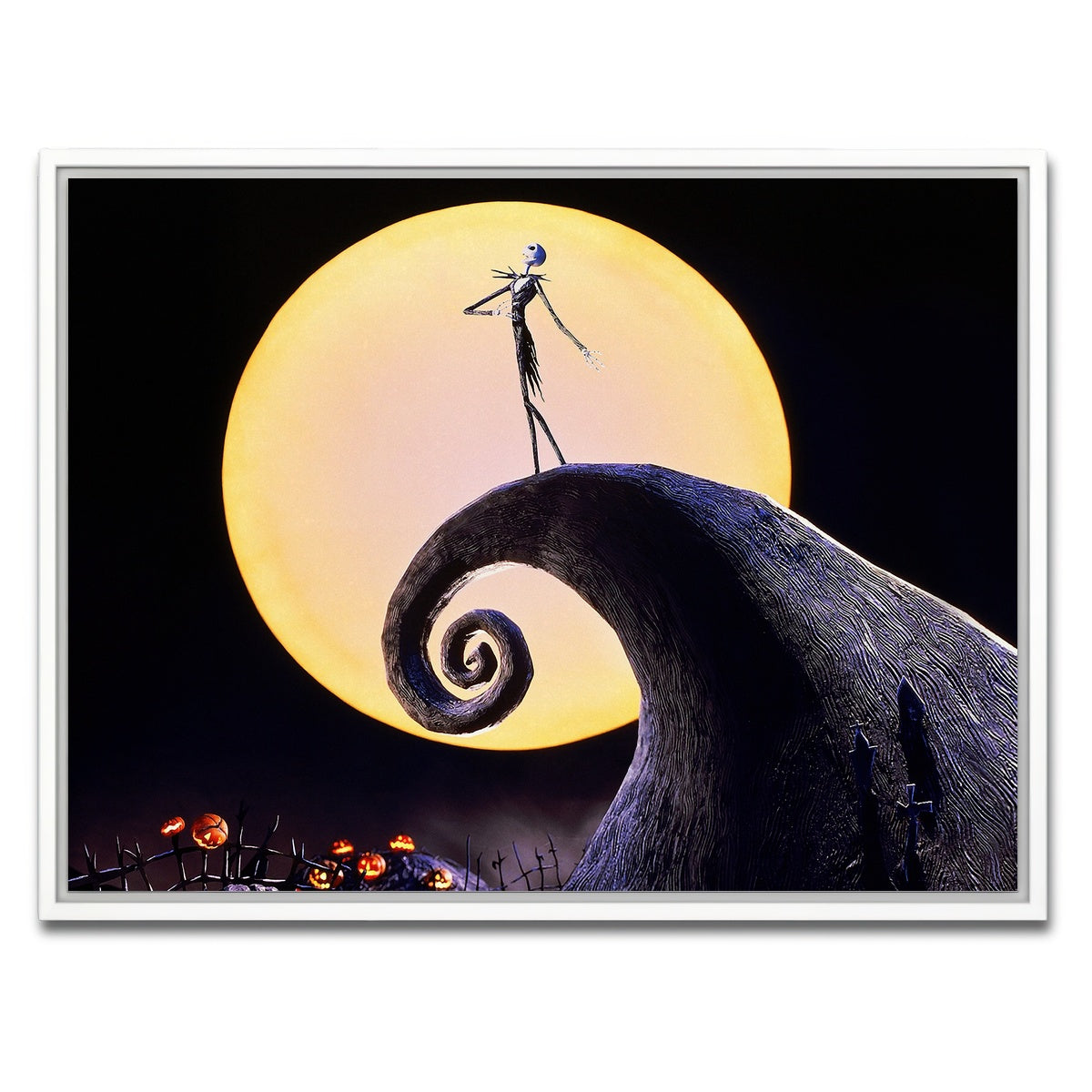 AUTO-MOCKUP WHITE | The Nightmare Before Christmas | 1 Piece | White Framed Canvas | group=4x3