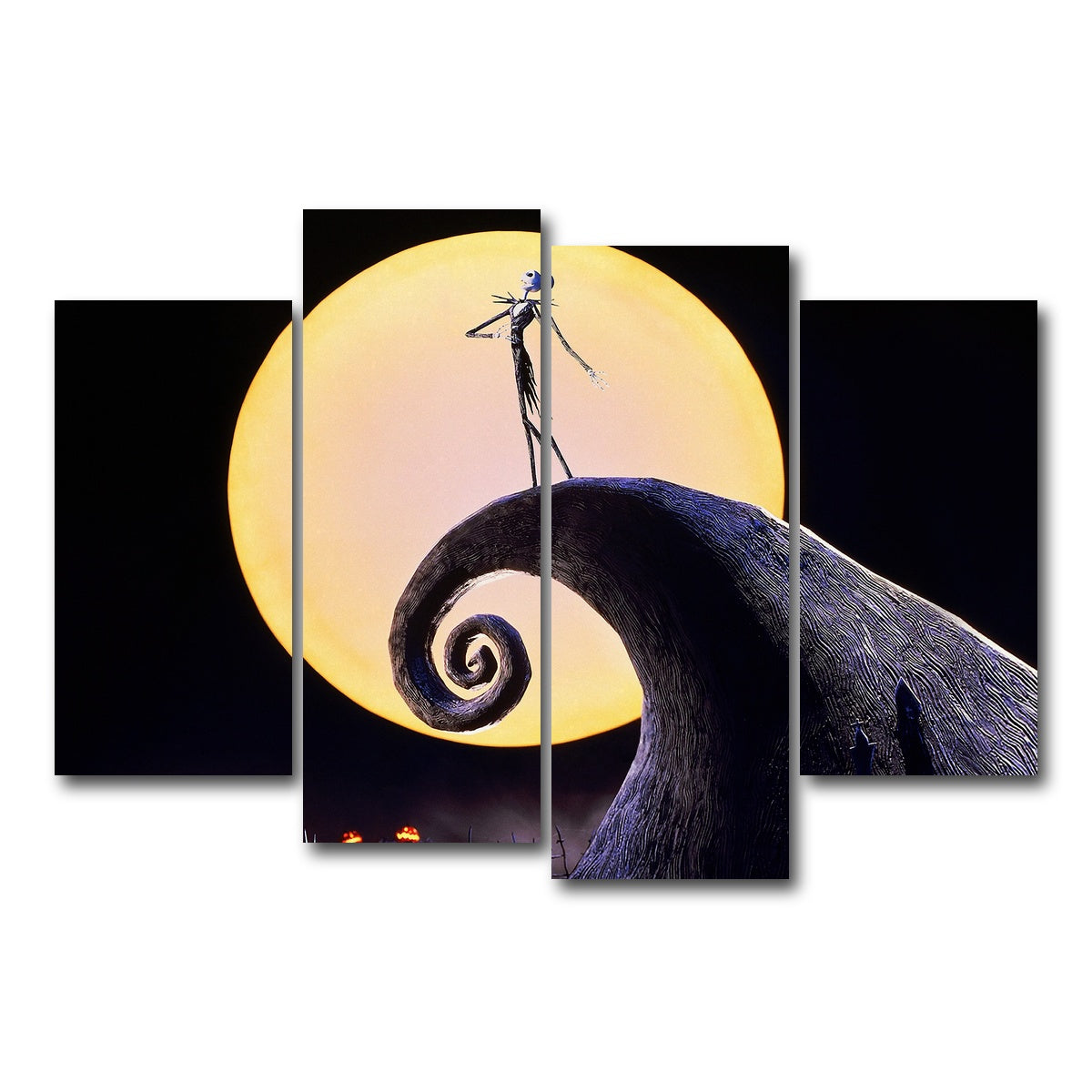 AUTO-MOCKUP WHITE | The Nightmare Before Christmas | 4 Piece | Gallery Wrap Canvas | group=4_short